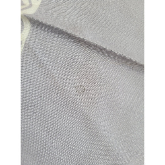 Vtg White Blue Floral Home Decor Kitchen Dining Rectangle Tablecloth 52.5"x46" - Picture 3 of 7